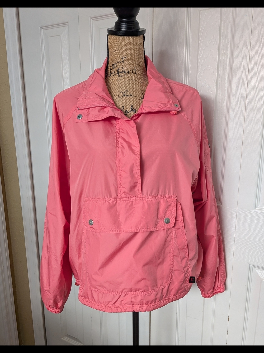 Pink/Peach  Lightweight Pullover Windbreaker Jacket